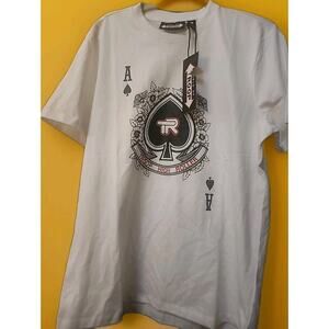 Mens World Of TROOP Ace Of Spades MEDIUM CREWNECK TEE SHIRT NWT A127 Excellent